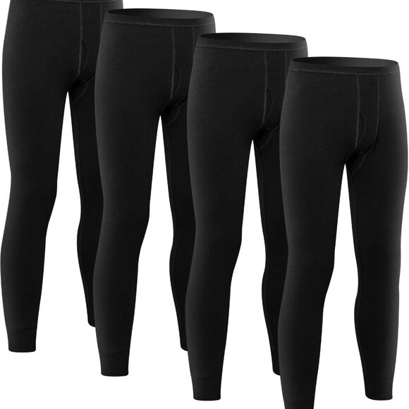 Men's Thermal Base Layer Leggings Lightweight Warm Stretch Cold Weather Bottoms